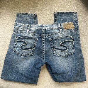 SILVER BOYFRIEND JEANS